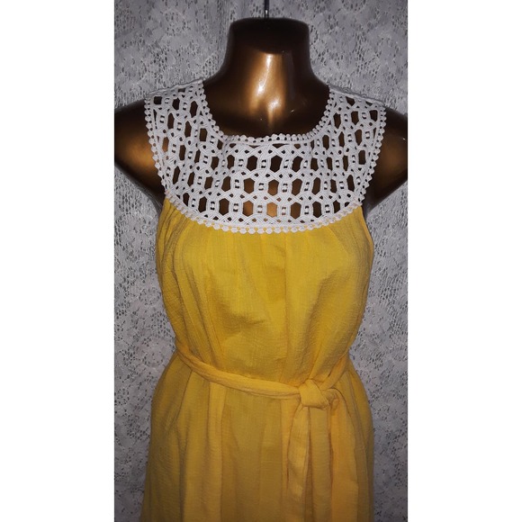 Lilly Pulitzer RARE Sz 2 Yellow SYDNEY Crinkle Sunshine Dress - Picture 9 of 9